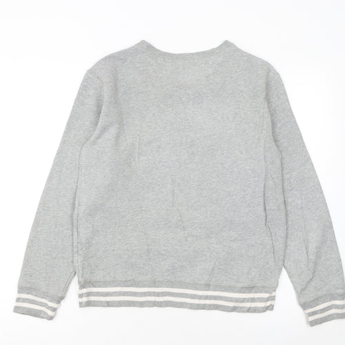 Ralph Lauren Girls Grey Logo Pullover Sweatshirt L 14-16 Years