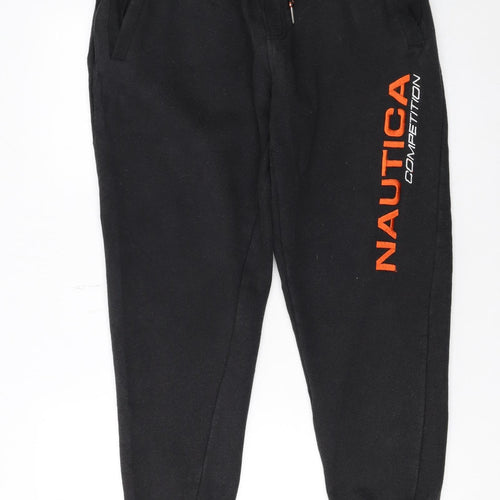 Nautica Men's Black Jogger Sweatpants Size M Cotton Blend