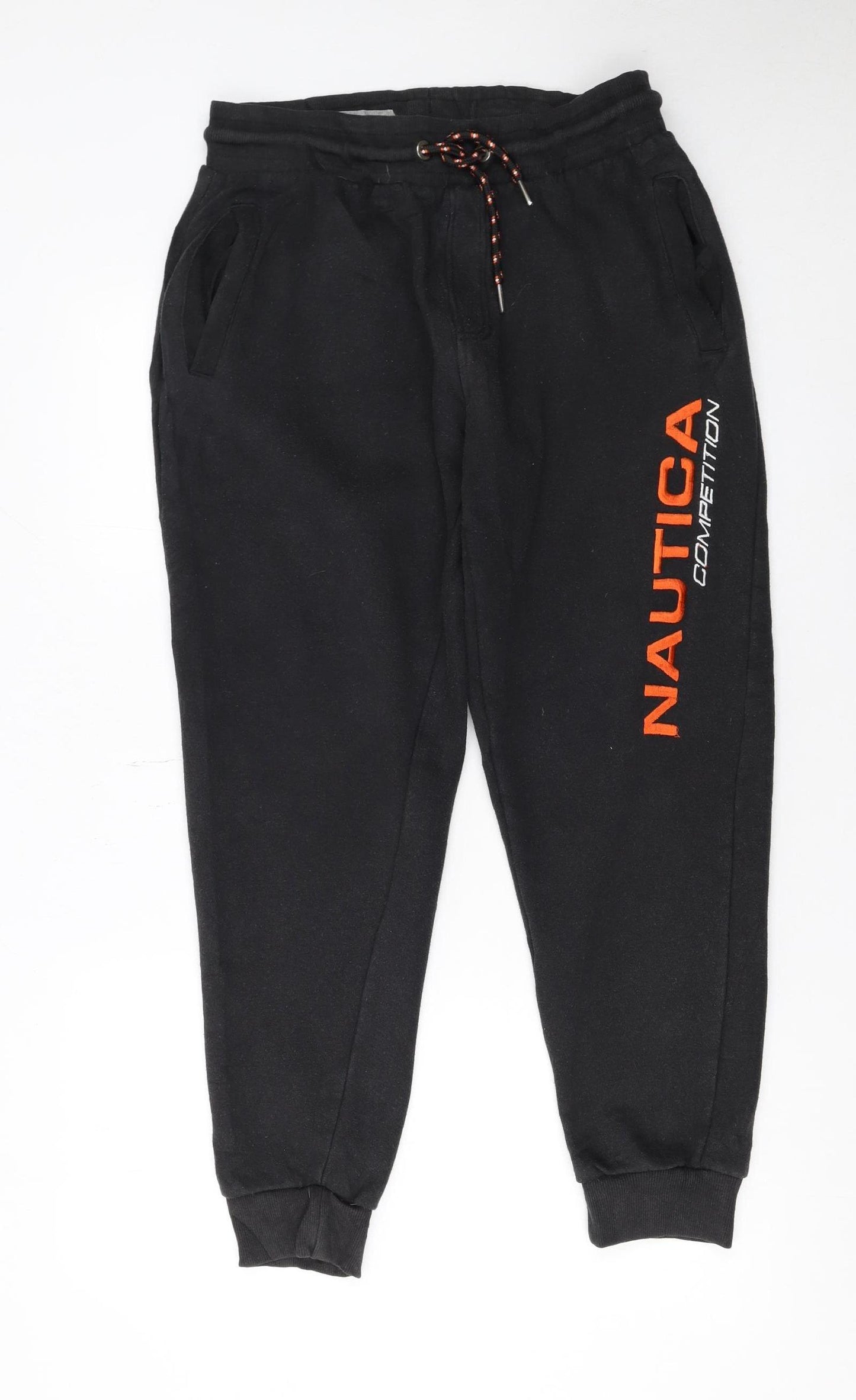 Nautica Men's Black Jogger Sweatpants Size M Cotton Blend