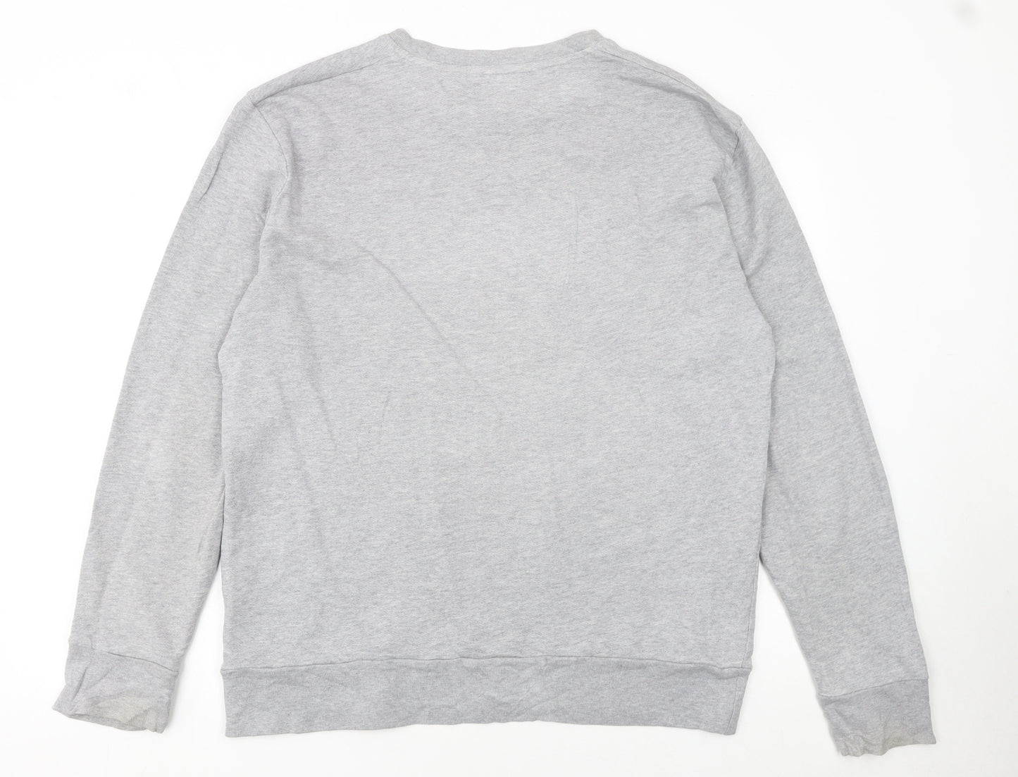 Levi's Men's Grey Logo Crew Neck Pullover Sweatshirt M