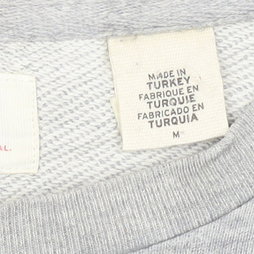 Levi's Men's Grey Logo Crew Neck Pullover Sweatshirt M
