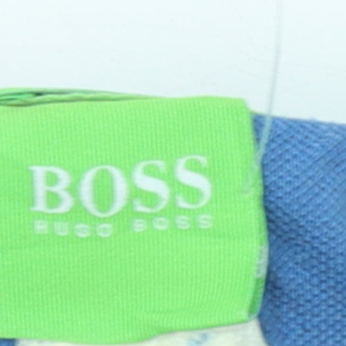 Hugo Boss Men’s Blue 2XL Polo Shirt Classic Cotton Short Sleeve