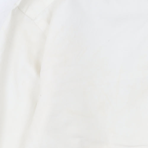 Hugo Boss Men's White Regular Fit Long Sleeve Cotton Button-Up Shirt M 40in