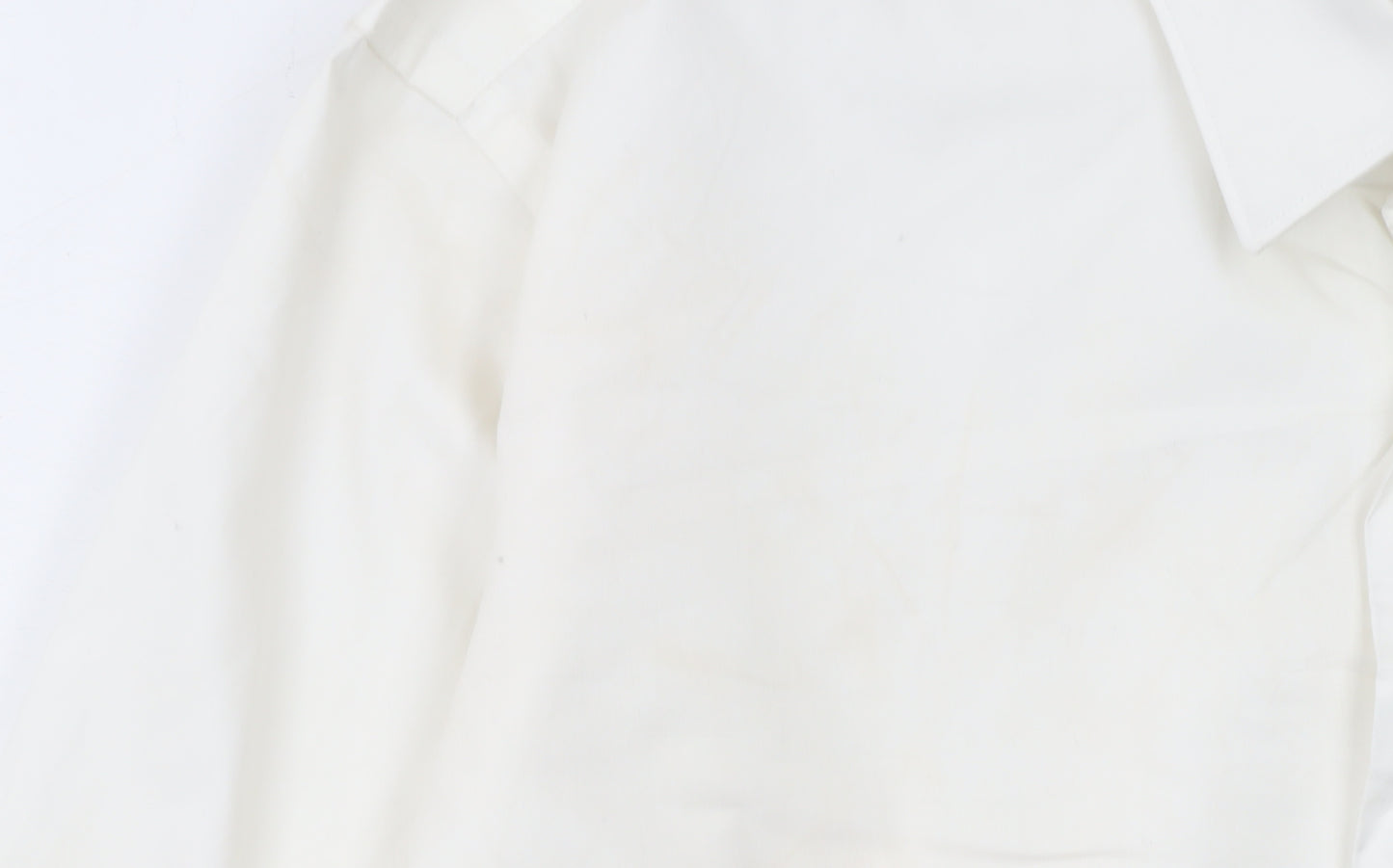Hugo Boss Men's White Regular Fit Long Sleeve Cotton Button-Up Shirt M 40in