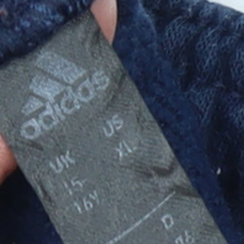 Adidas Teens Blue XL Jogger Sweatpants with Stripes