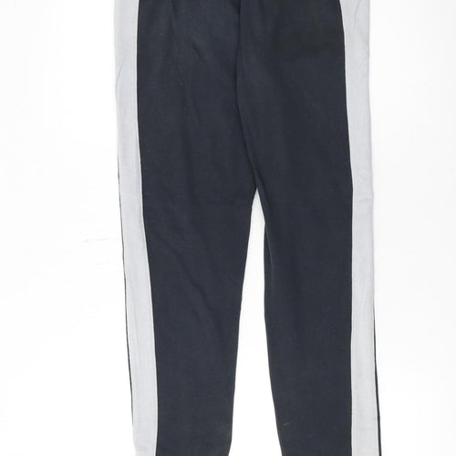 Under Armour Boys Black Joggers YLG Cotton Blend Elastic Waist Sportswear