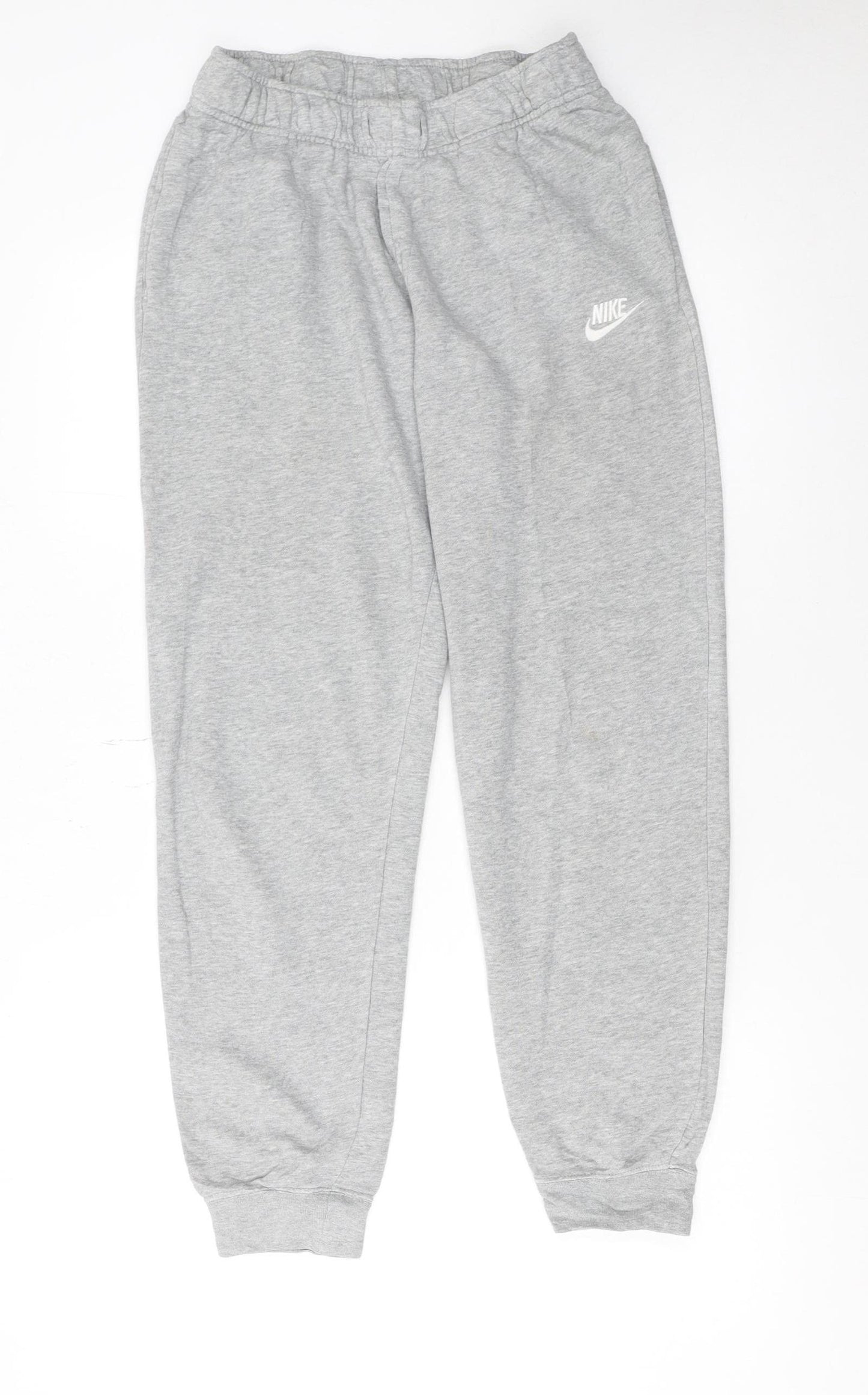 Nike Men's Grey Sweatpants S Regular Fit Cotton Blend
