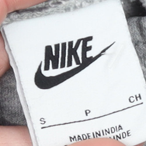 Nike Men's Grey Sweatpants S Regular Fit Cotton Blend