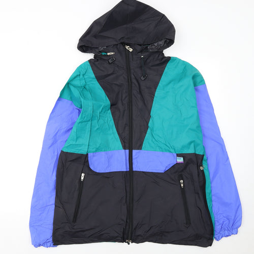 Salik International Womens Multicoloured 90s Windbreaker Jacket Size 6