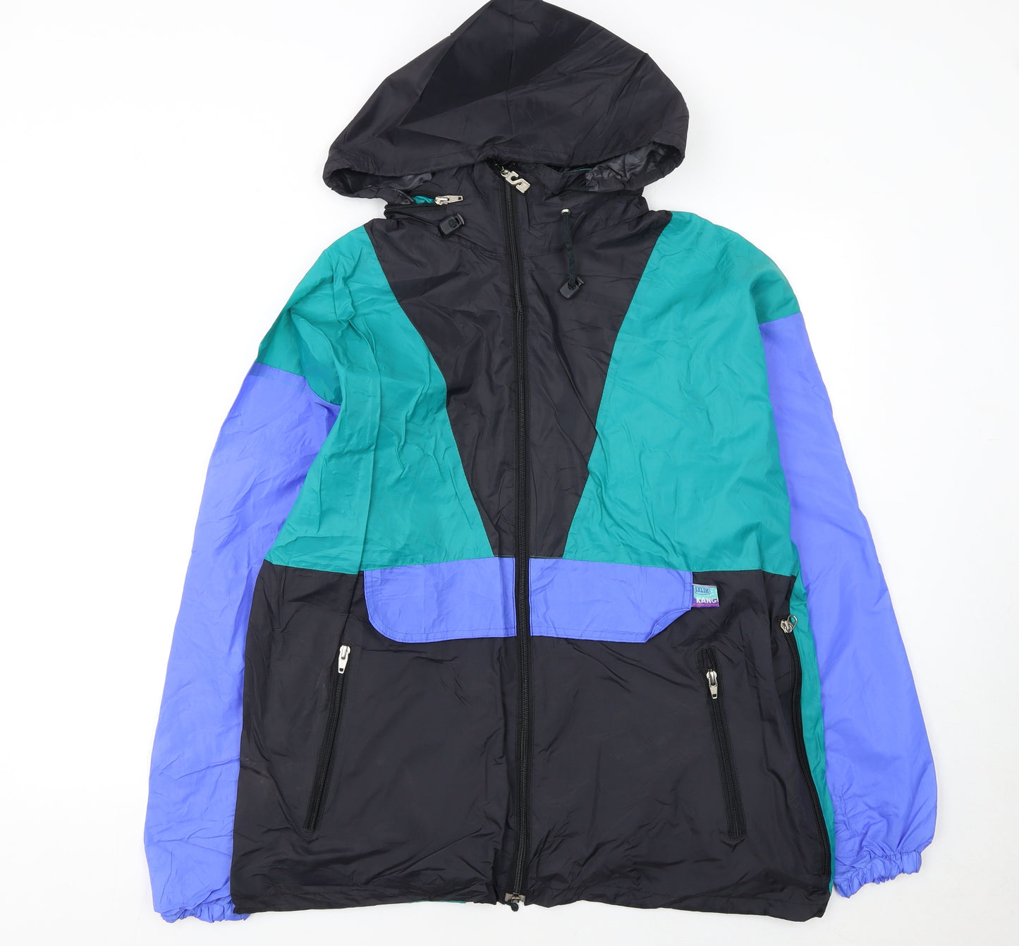 Salik International Womens Multicoloured 90s Windbreaker Jacket Size 6