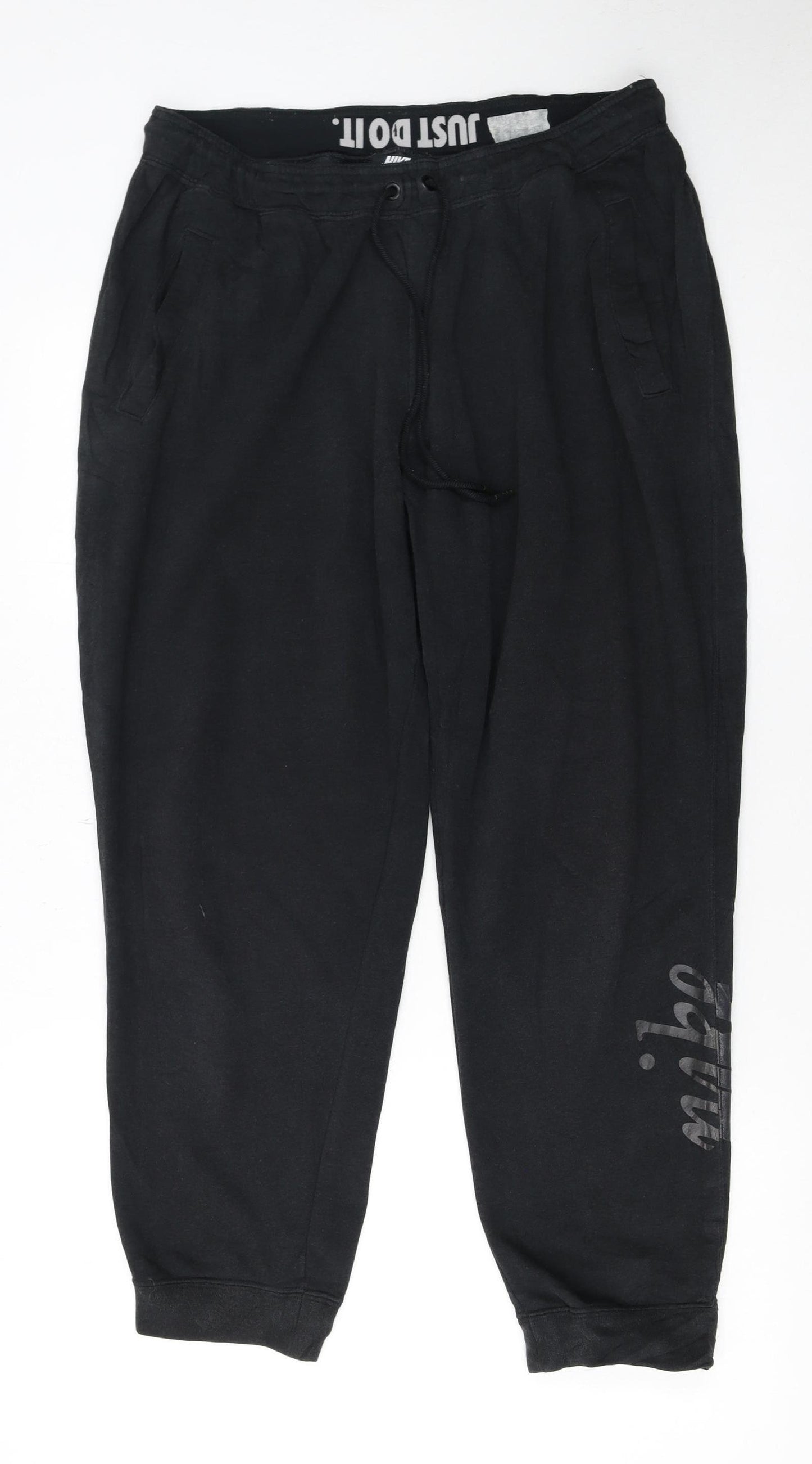 Nike Men's Black Jogger Trousers L Regular Fit Sportswear