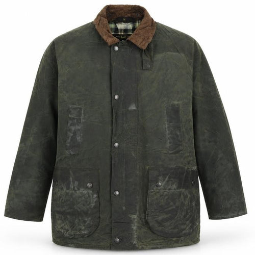 Mc Orvis Men’s Green Waxed Cotton Mid-Length Jacket M Outdoor Coat
