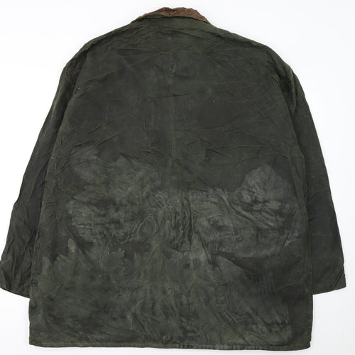 Mc Orvis Men’s Green Waxed Cotton Mid-Length Jacket M Outdoor Coat