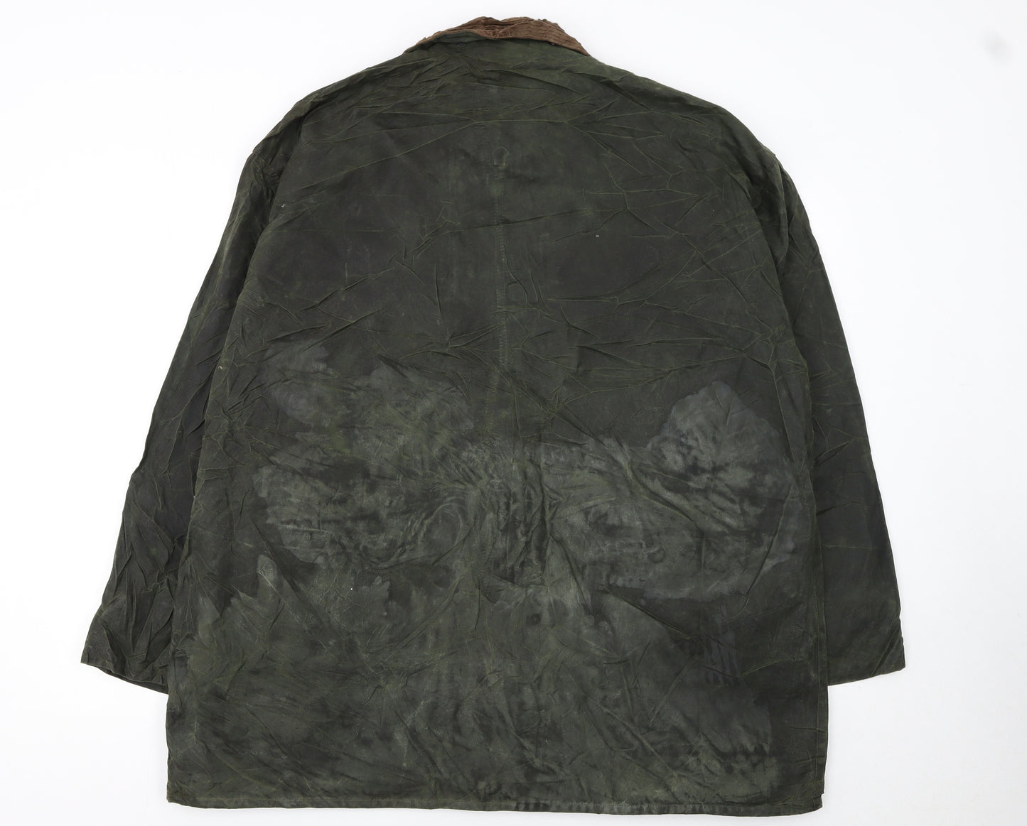 Mc Orvis Men’s Green Waxed Cotton Mid-Length Jacket M Outdoor Coat