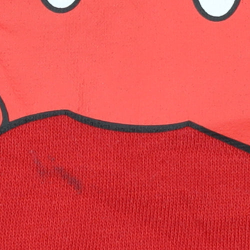 Primark Women Red Mickey Mouse Pullover Sweatshirt Size S 10/12