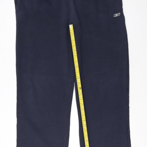 Reebok Men's Navy Blue Sweatpants Joggers Size M Cotton Blend