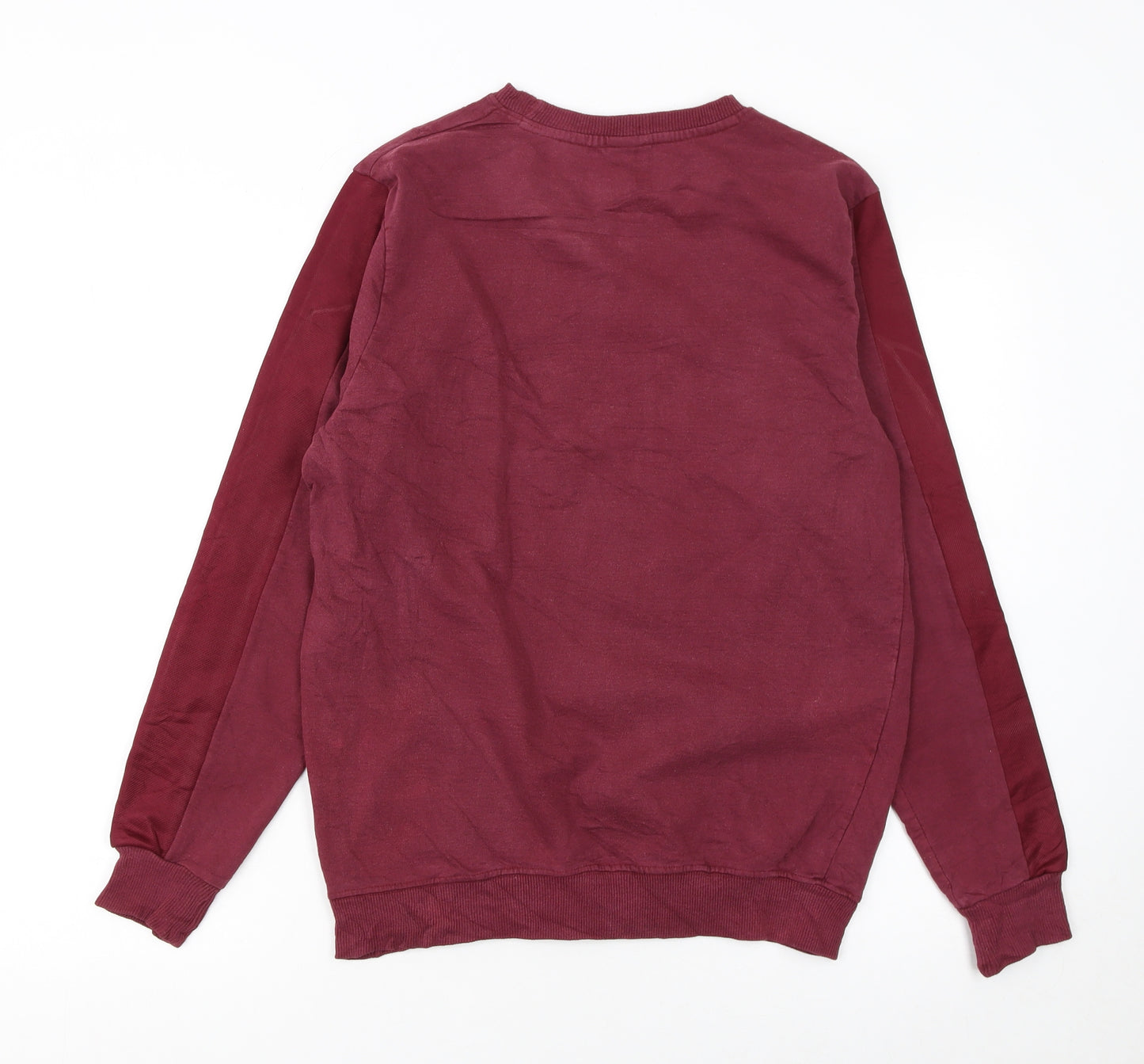 Hugo Boss Men's Red Small Pullover Sweatshirt Embroidered Logo