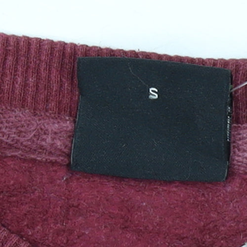 Hugo Boss Men's Red Small Pullover Sweatshirt Embroidered Logo