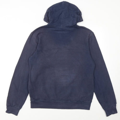 Reebok Men's Blue Embroidered Pullover Hoodie Size S