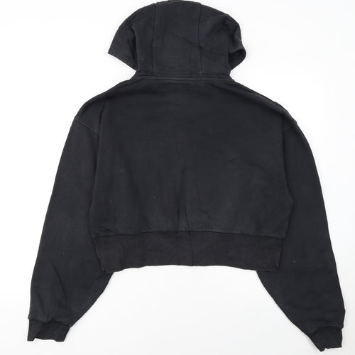Reebok Women's Black Full Zip Hoodie Medium 12-14 Hooded Sweatshirt