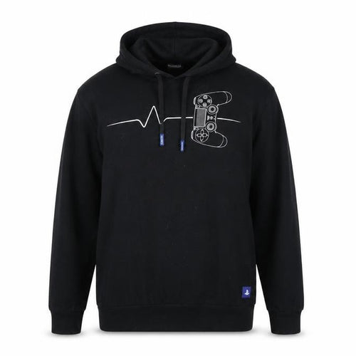 PlayStation Men’s Black Pullover Hoodie XL Graphic Gaming Fleece