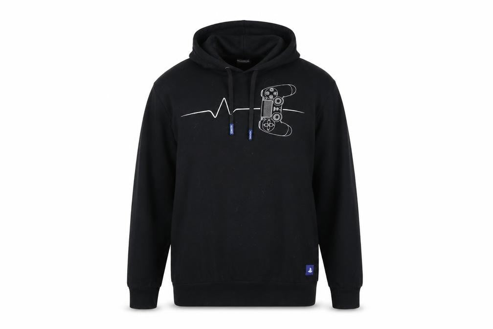 PlayStation Men’s Black Pullover Hoodie XL Graphic Gaming Fleece
