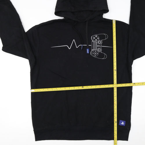 PlayStation Men’s Black Pullover Hoodie XL Graphic Gaming Fleece