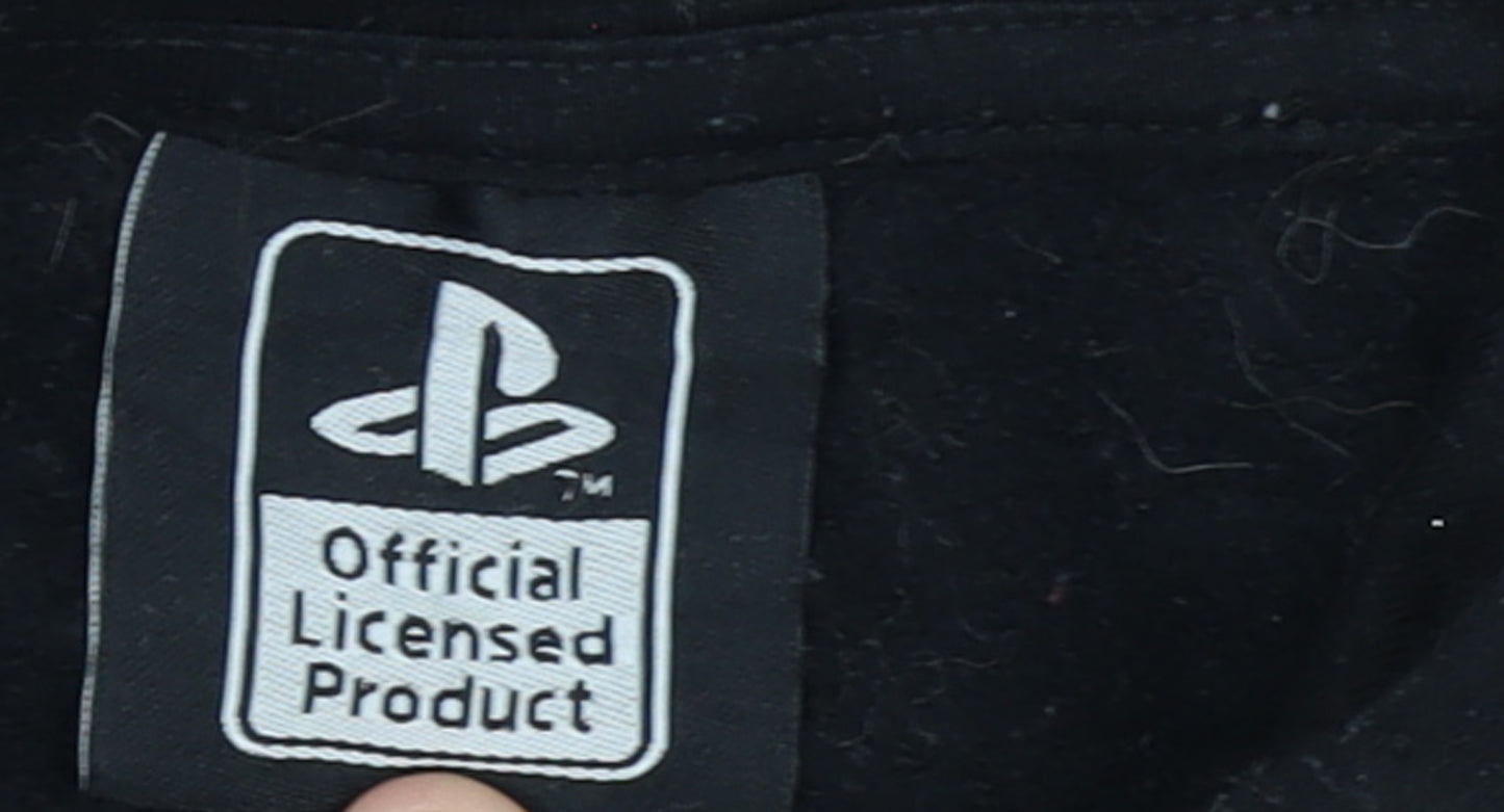 PlayStation Men’s Black Pullover Hoodie XL Graphic Gaming Fleece