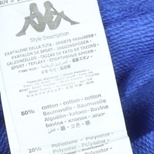 Kappa Womens Blue Jogger Trousers M Elastic Waist Sportswear
