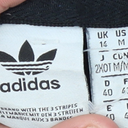 Adidas Women's Black Pullover Hoodie Size 14 with Logo Print