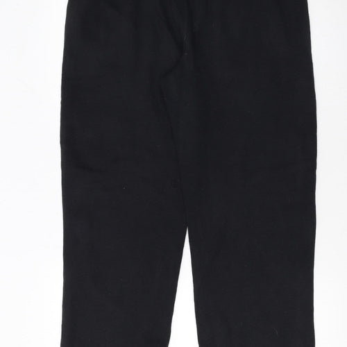 Lotto Women Black Fleece Sweatpants L Regular Fit Comfort Sportswear