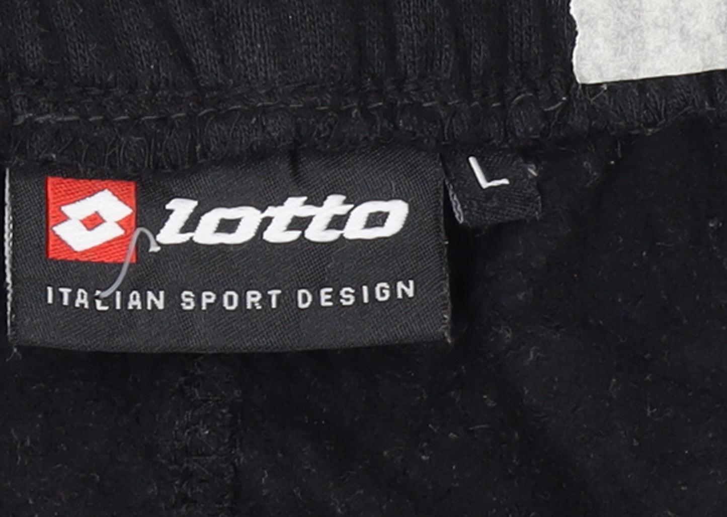 Lotto Women Black Fleece Sweatpants L Regular Fit Comfort Sportswear