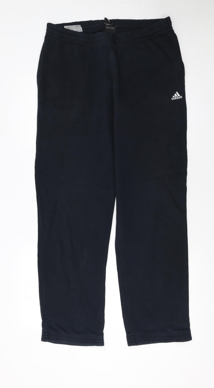 Adidas Men’s Black Fleece Sweatpants M Regular Fit Sports Casual
