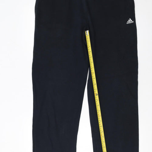 Adidas Men’s Black Fleece Sweatpants M Regular Fit Sports Casual