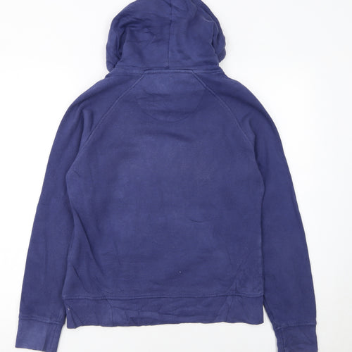Canterbury Womens Blue Hoodie Size 10 Cotton Blend Uglies Logo Pullover