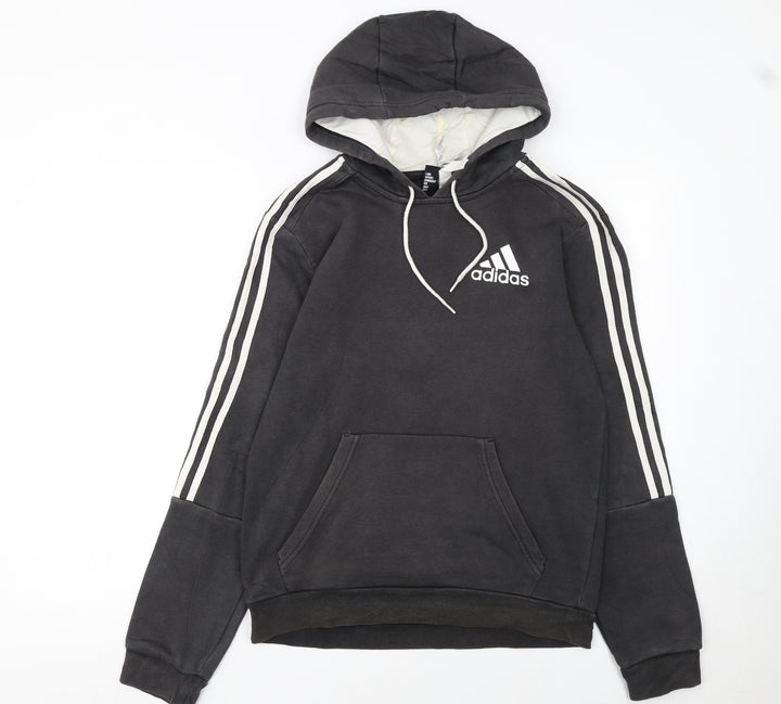 Adidas Women Black Pullover Hoodie Small Hooded Sweatshirt