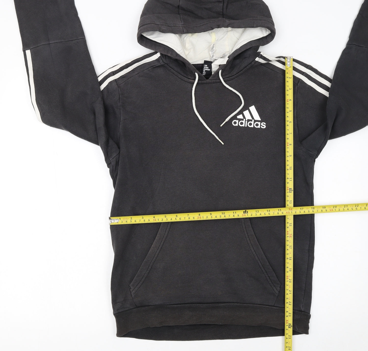 Adidas Women Black Pullover Hoodie Small Hooded Sweatshirt