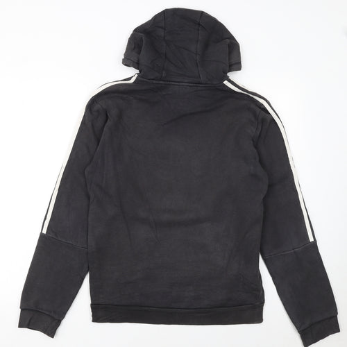 Adidas Women Black Pullover Hoodie Small Hooded Sweatshirt