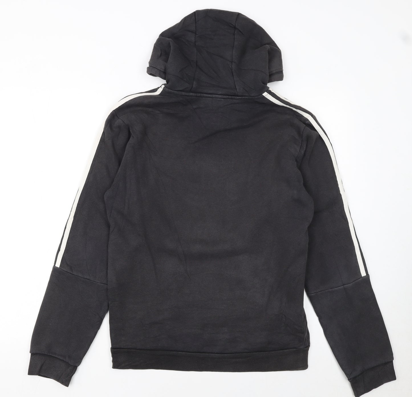 Adidas Women Black Pullover Hoodie Small Hooded Sweatshirt