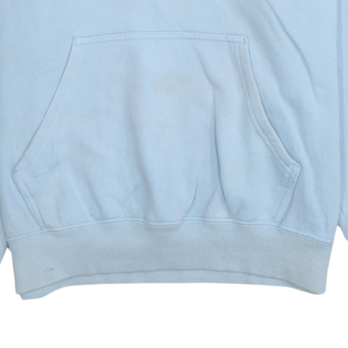 Champion Men's Blue Pullover Hoodie Medium Logo Fleece Sweatshirt