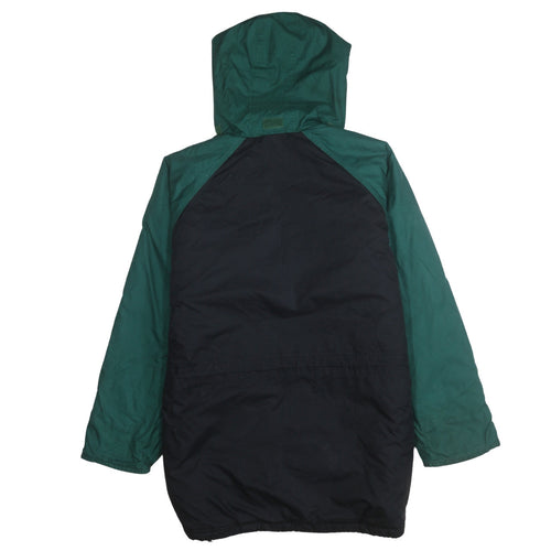 Adidas Men’s Green & Black Windbreaker Jacket L Hooded Sportswear