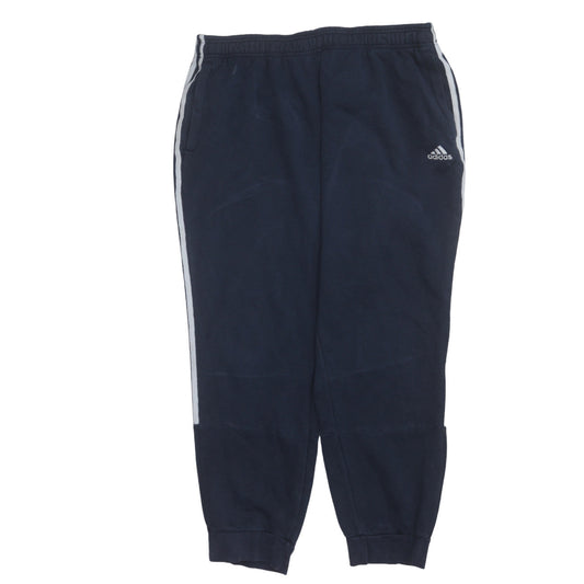 Adidas Mens Navy Blue Jogger Sweatpants XL Fleece Lined