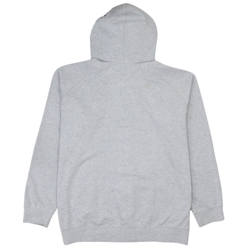 Umbro Mens Grey Full Zip Hoodie XL Lightweight Sports Fleece