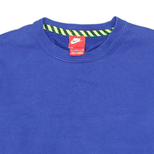 Nike Men's Blue Crew Neck Pullover Sweatshirt Size S