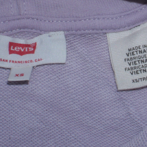 Levi's Women's Lilac Hoodie XS Pullover Cotton Blend Casual