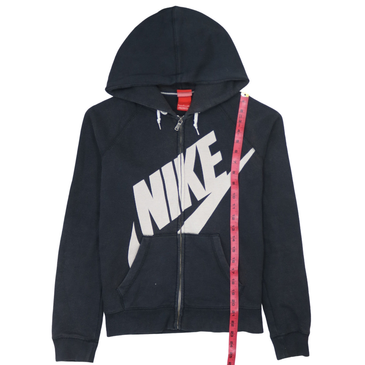 Nike Women's Black Small Full Zip Hoodie Sweatshirt with Logo
