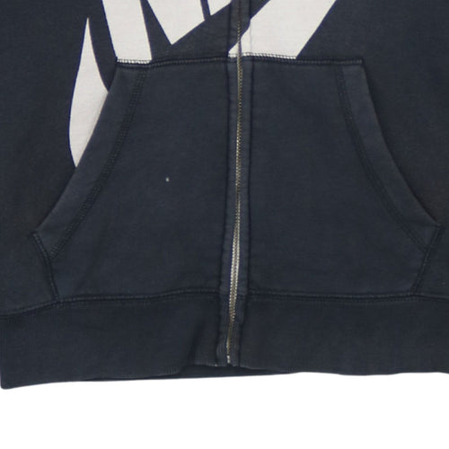 Nike Women's Black Small Full Zip Hoodie Sweatshirt with Logo