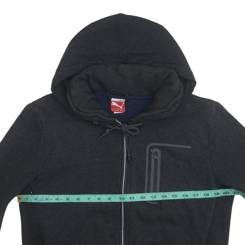 Puma Men's Black Full Zip Hoodie Size M Sports Fleece Sweatshirt