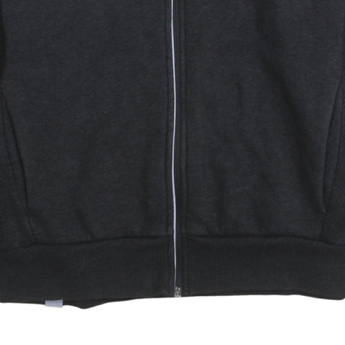 Puma Men's Black Full Zip Hoodie Size M Sports Fleece Sweatshirt