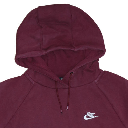 Nike Men's Red Pullover Hoodie XL Fleece Logo Sweatshirt